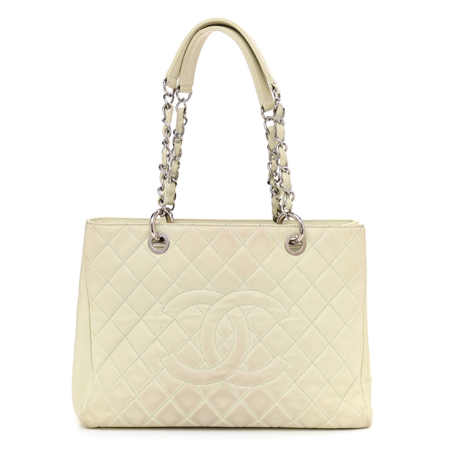 Chanel Caviar Quilted Grand Shopping Tote GST Ecru 1 of 15