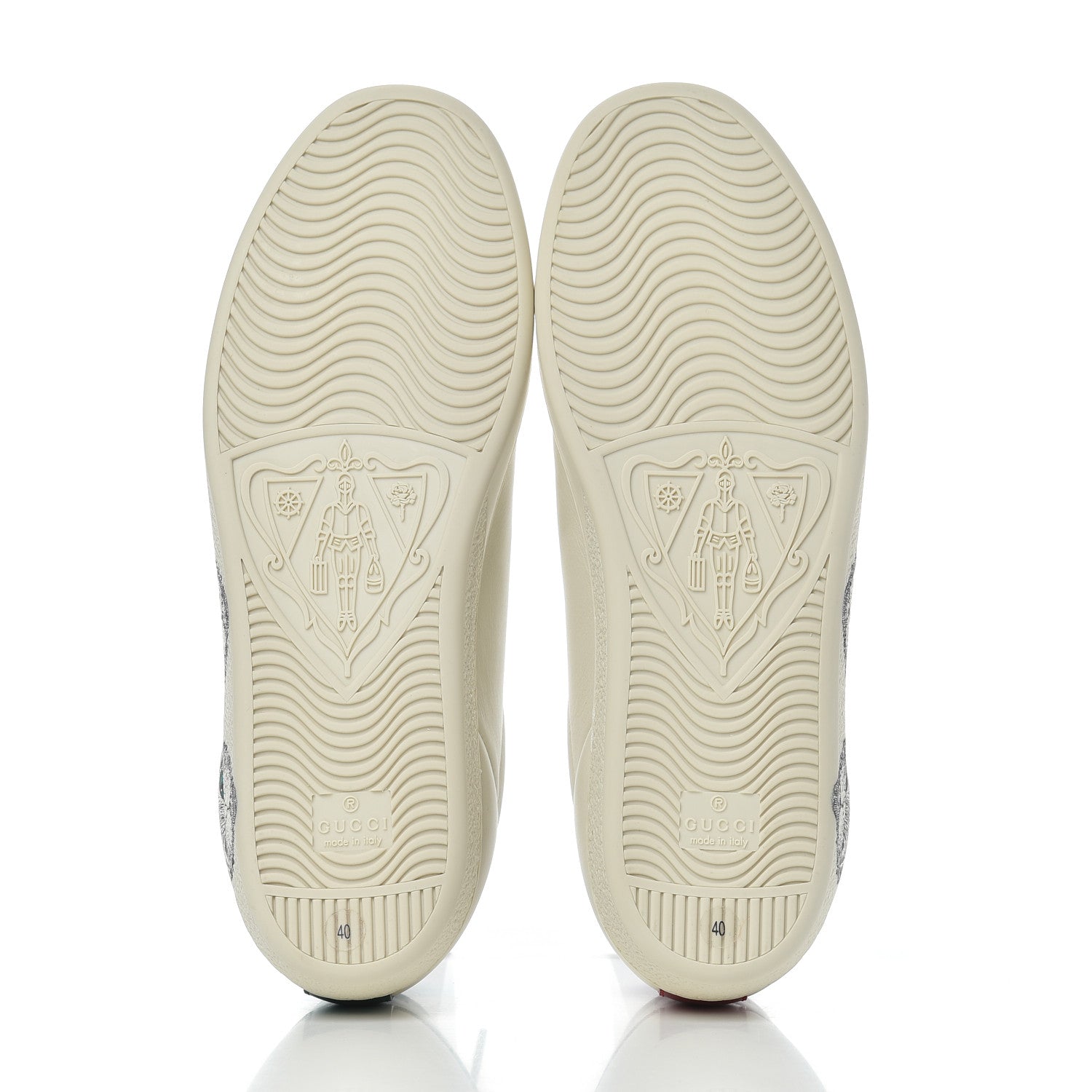Gucci Calfskin Mystic Cat Print Womens Ace Sneakers 40 White 5 of 9