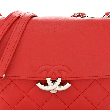 Chanel Goatskin Quilted Small CC Box Flap Red 8 of 10