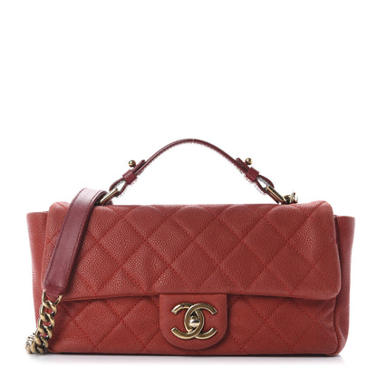 Chanel Iridescent Caviar Quilted Medium Chic Quilt Flap Red 1 of 10
