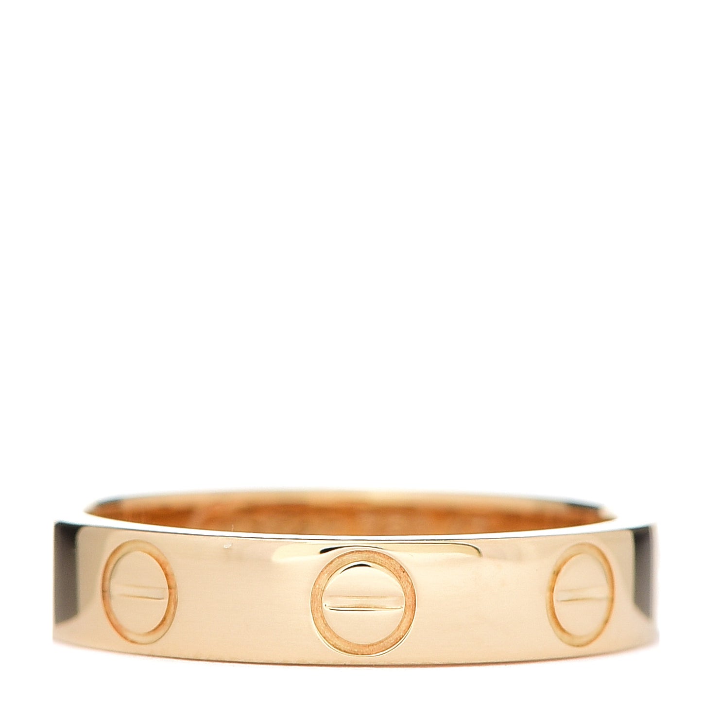 18K Yellow Gold 3.5mm LOVE Wedding Band Ring 47 4