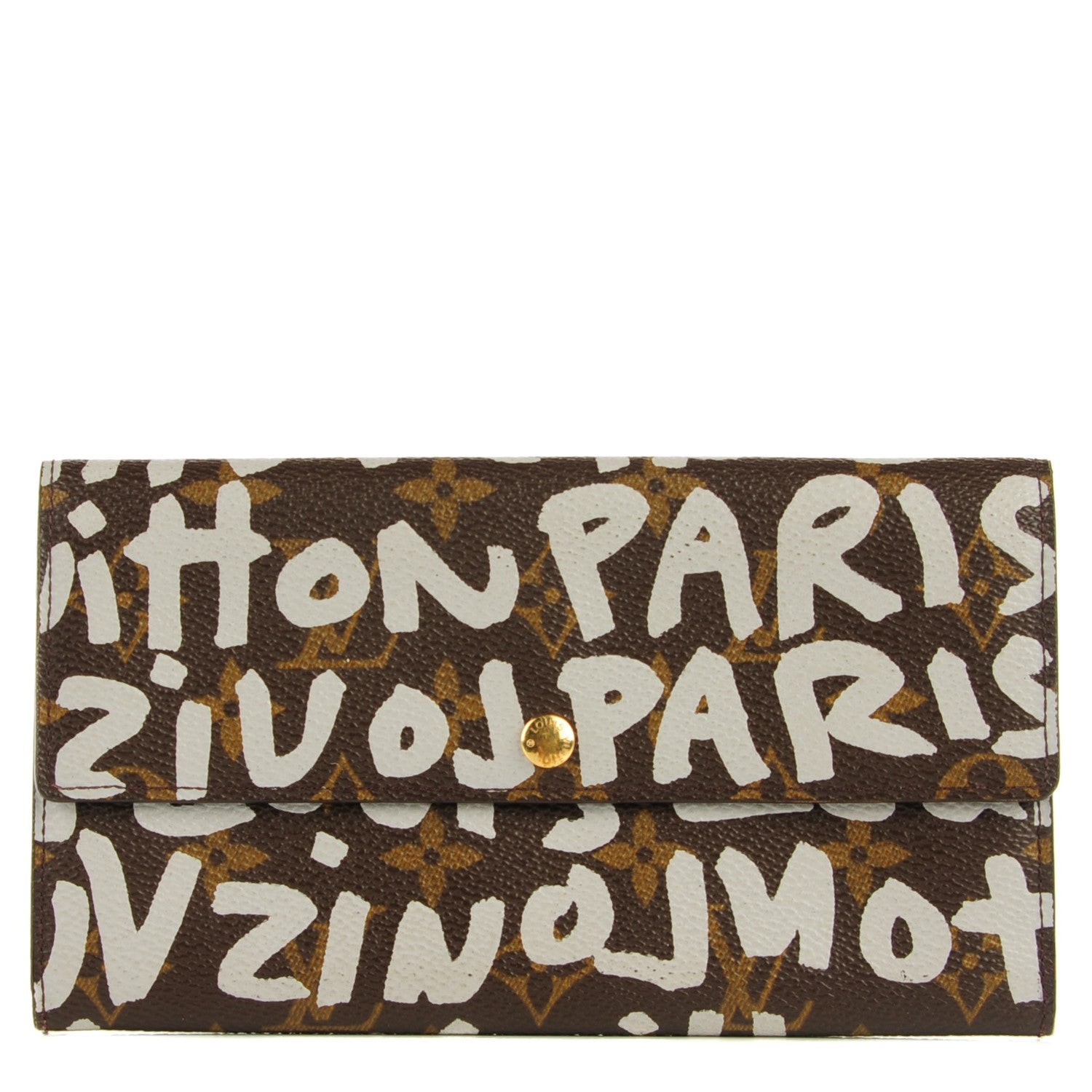 Louis Vuitton Monogram Graffiti Porte-Monnaie Wallet Silver 1 of 7