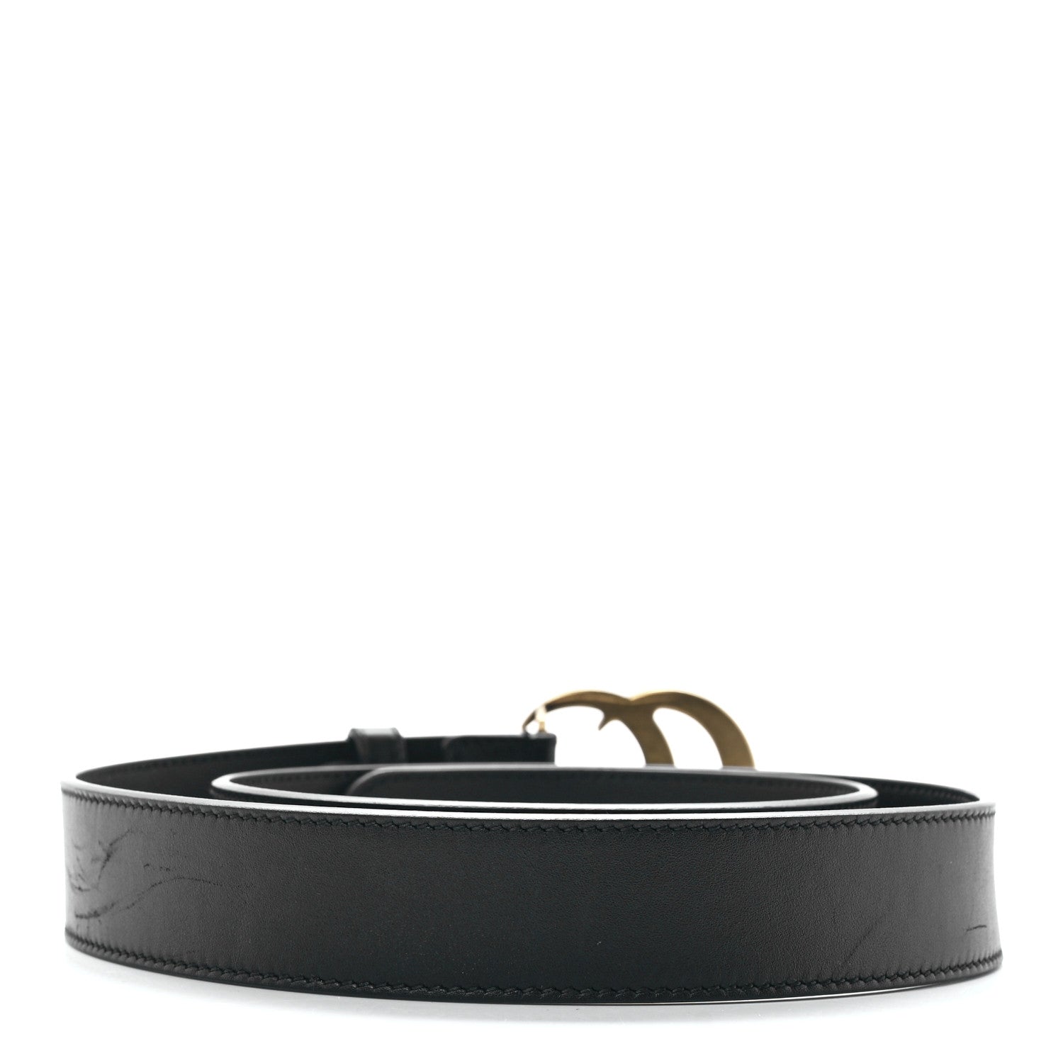 Gucci Calfskin Double G 30mm Belt 85 34 Black 2 of 4