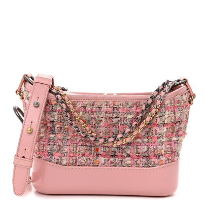 Chanel Tweed Calfskin Small Gabrielle Hobo Light Pink 1 of 10