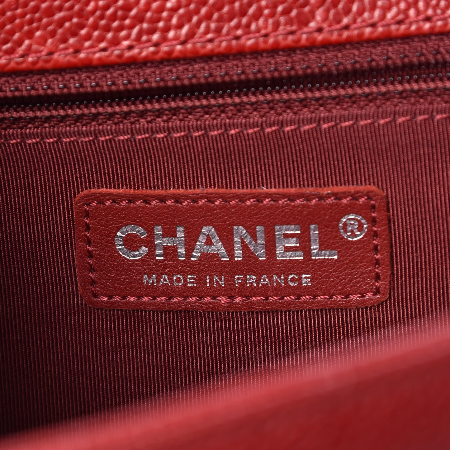 Caviar Quilted New Medium Boy Flap Red
