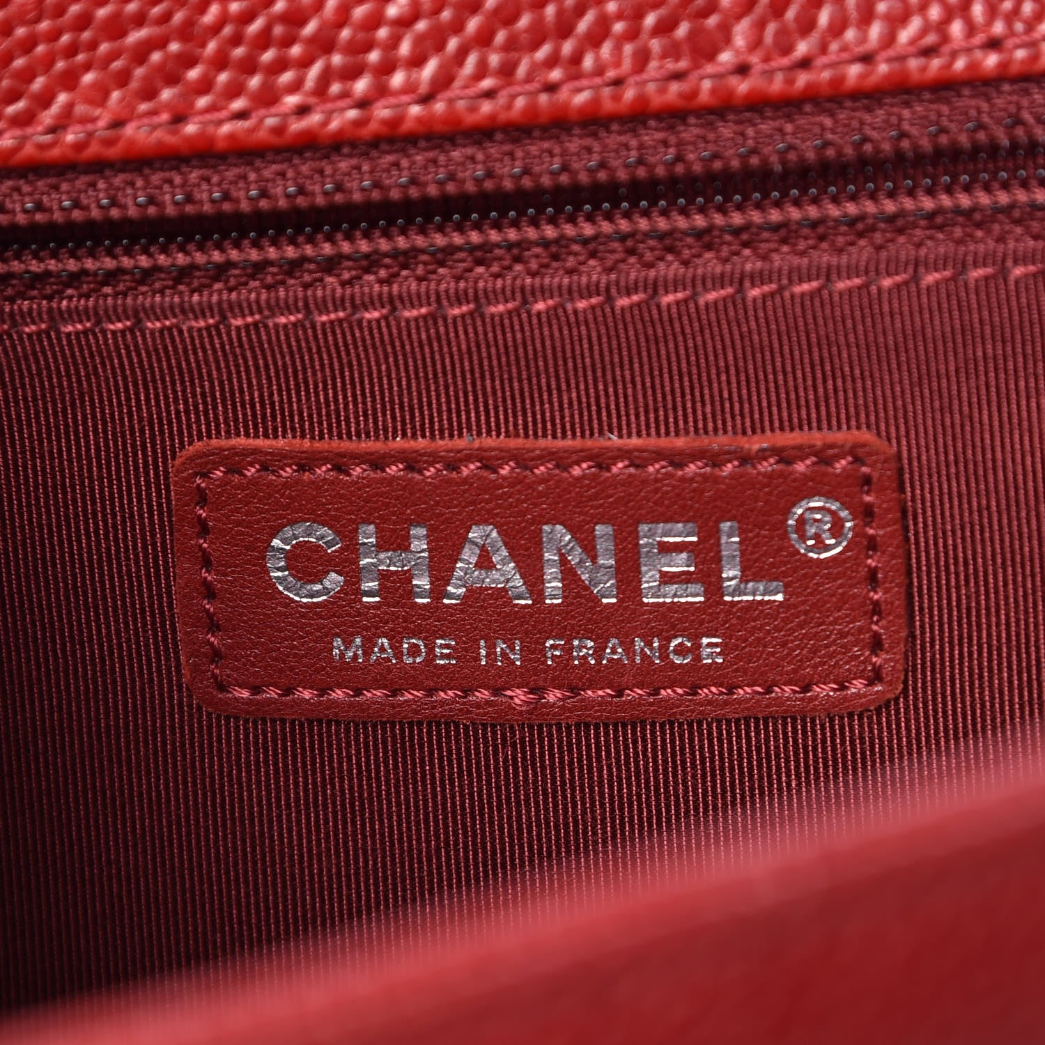 Chanel Caviar Quilted New Medium Boy Flap Red 6 of 12