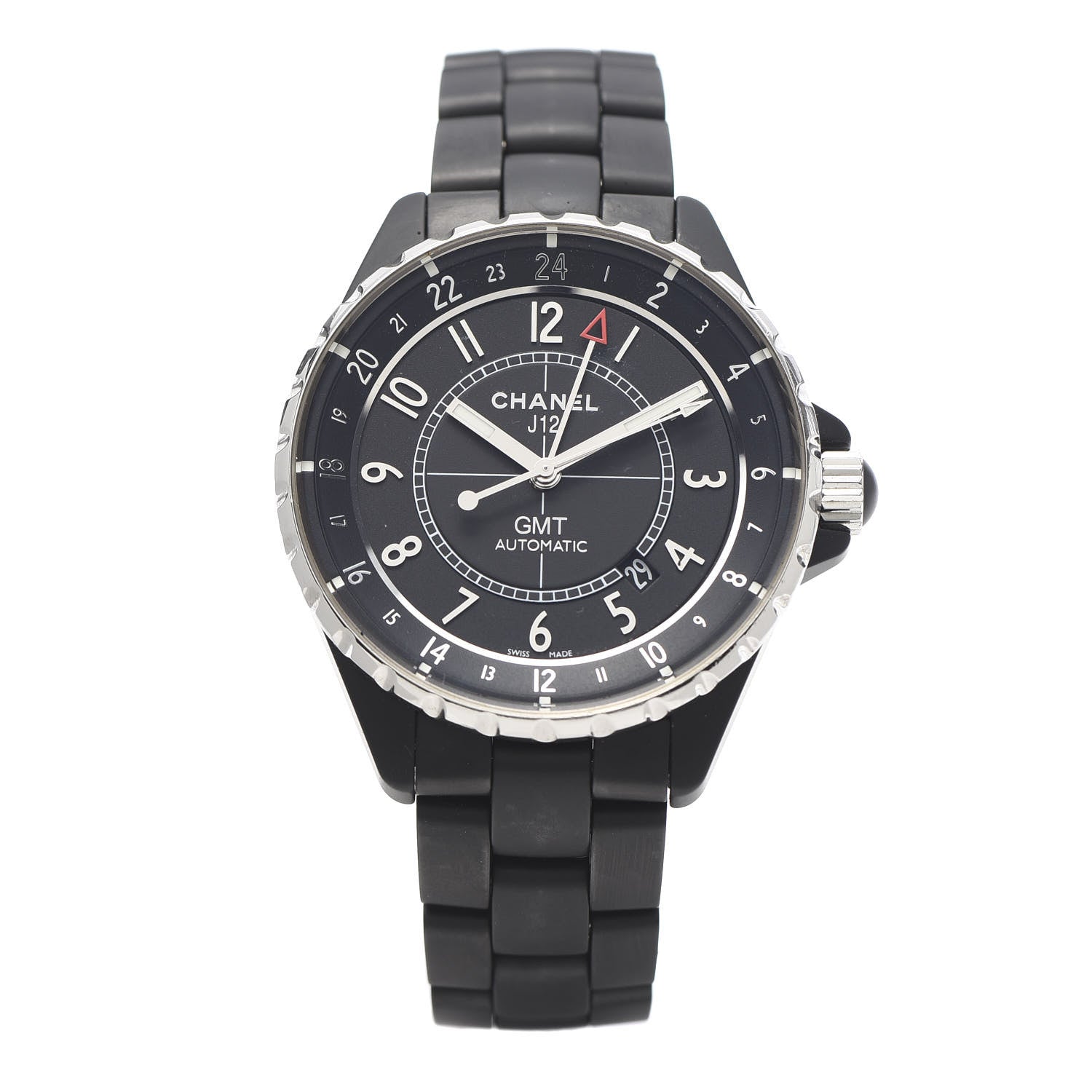 Chanel Stainless Steel Matte Ceramic 41mm J12 GMT Automatic Watch Black 1 of 7