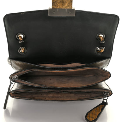 Bottega Veneta Karung Ostrich Nappa Intrecciato Darling Shoulder Bag Brown 5 of 14
