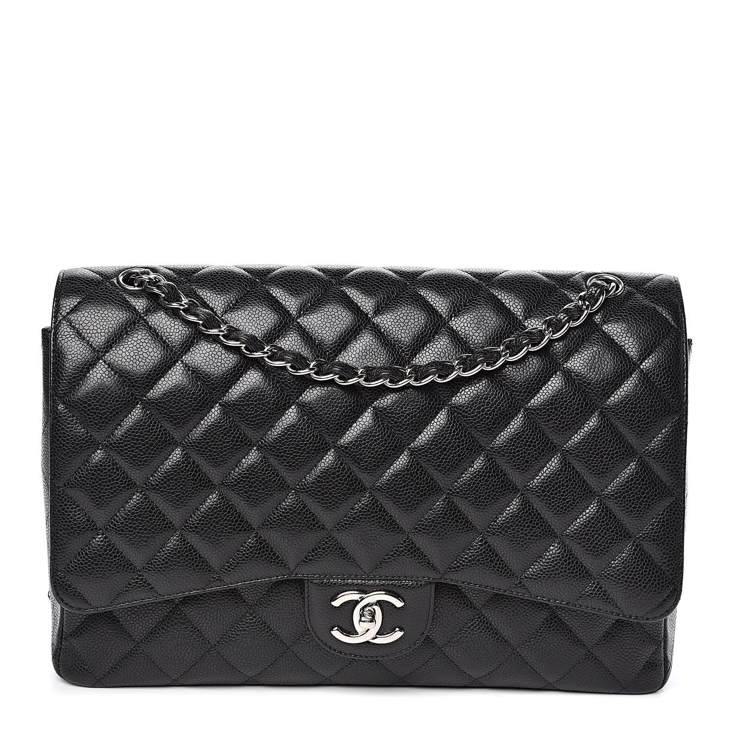 Chanel Caviar Quilted Maxi Double Flap Black 1 of 16