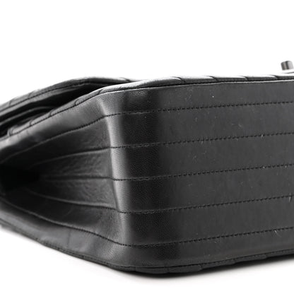 Chanel Lambskin Chevron Quilted Jumbo Double Flap So Black 9 of 15