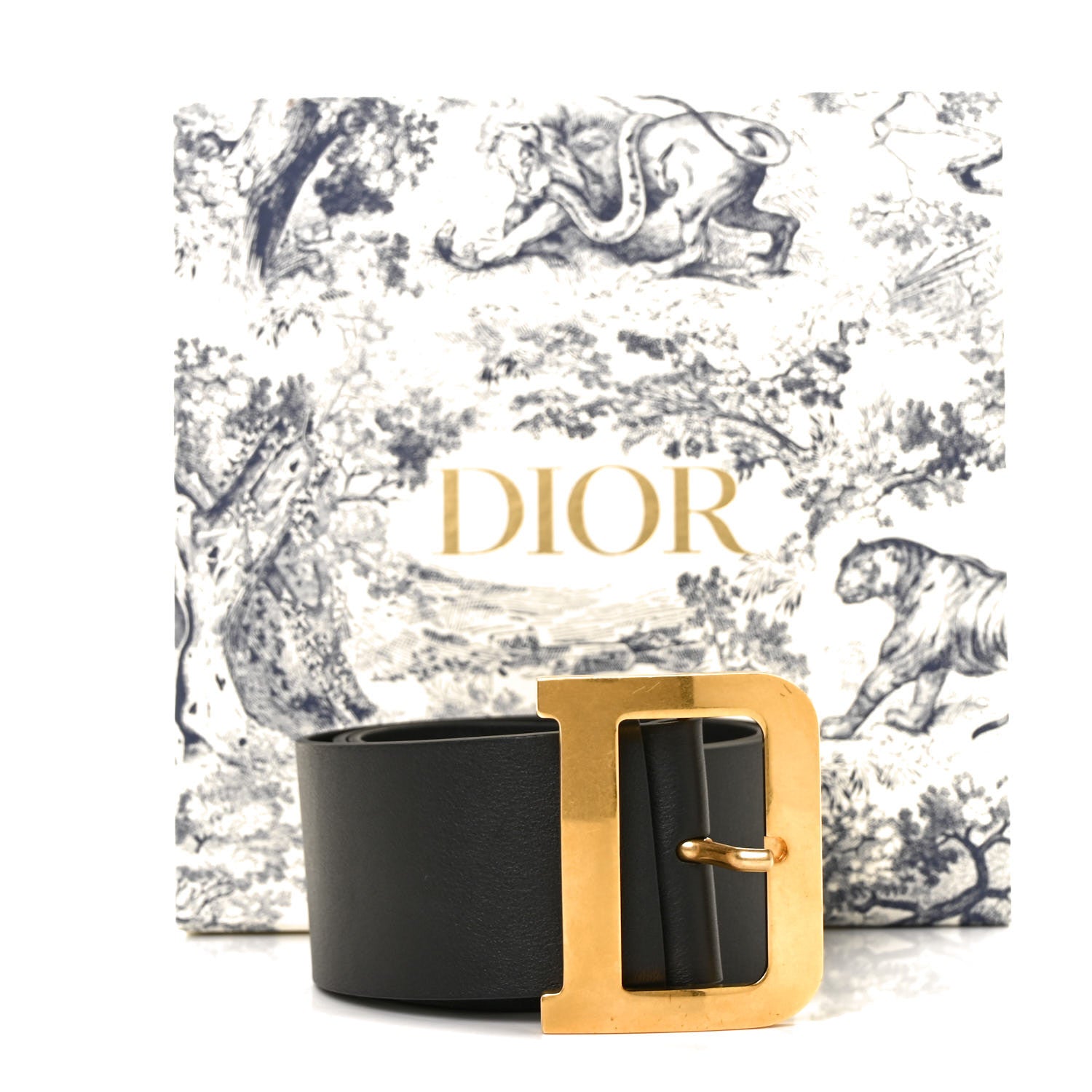 Christian Dior Calfskin Diorquake Belt 80 Black 6 of 6