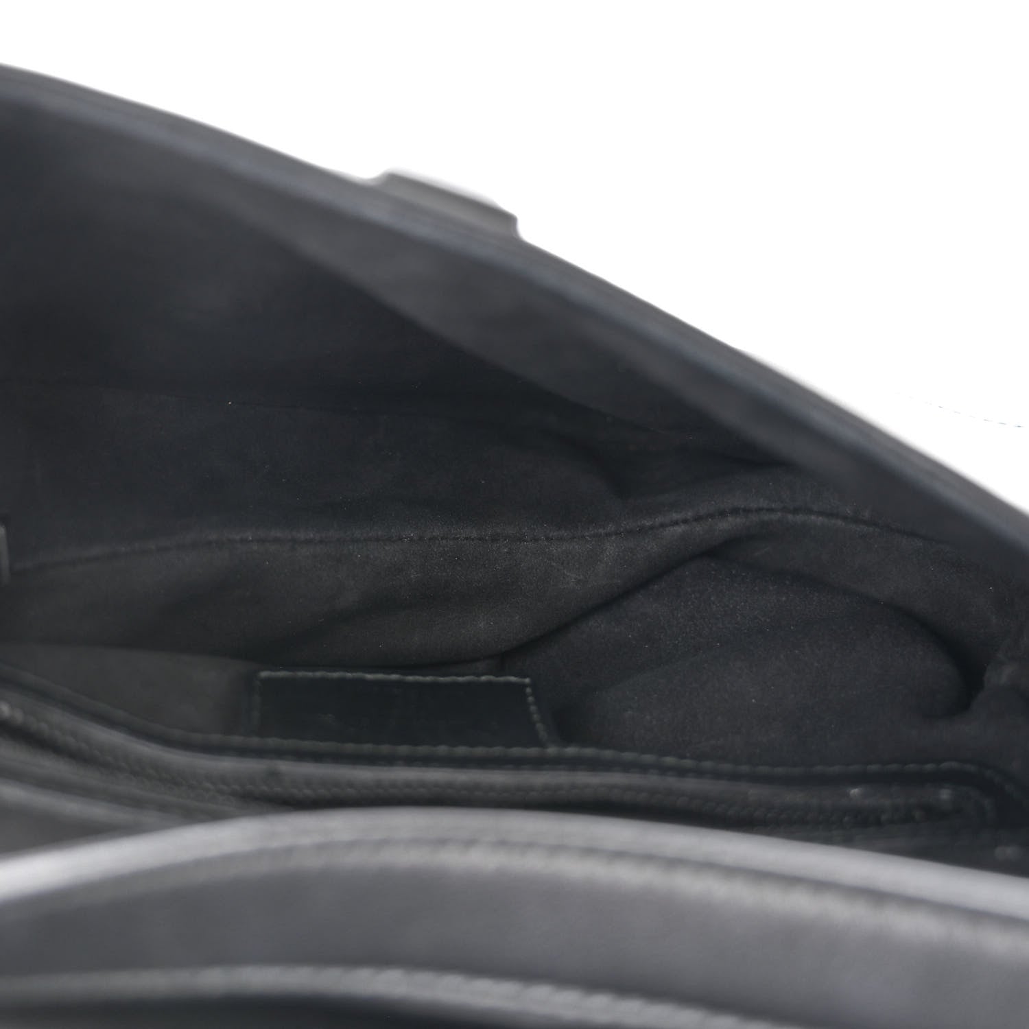 Christian Dior Lambskin 3D Floral Saddle Bag Black 5 of 10