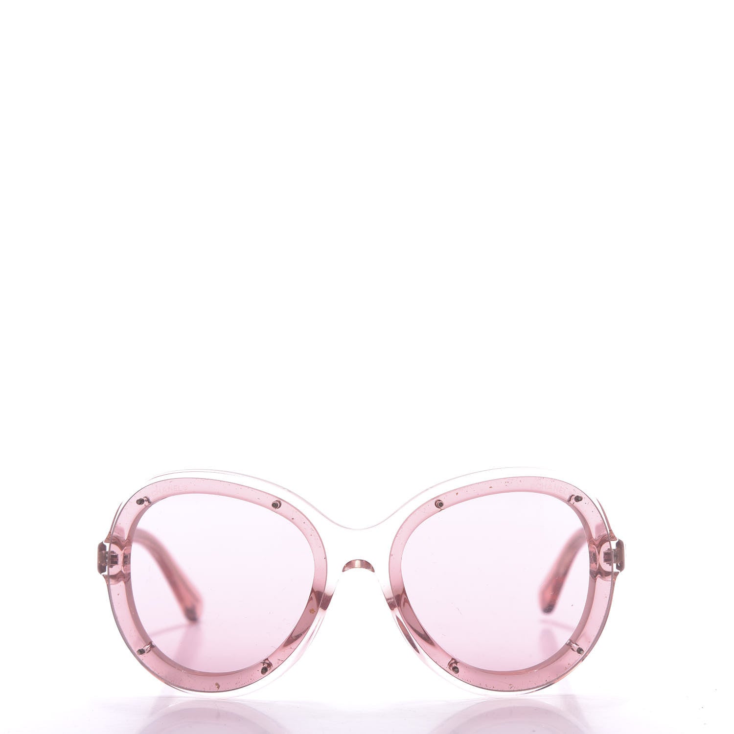 Chanel Acetate Round CC Sunglasses 71199 Pink 2 of 7