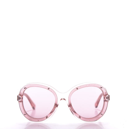 Chanel Acetate Round CC Sunglasses 71199 Pink 2 of 7