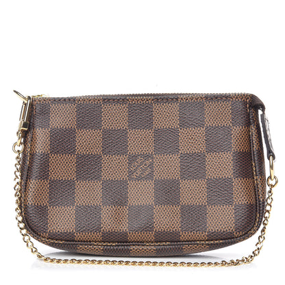 Louis Vuitton Damier Ebene Mini Pochette Accessories 1 of 8