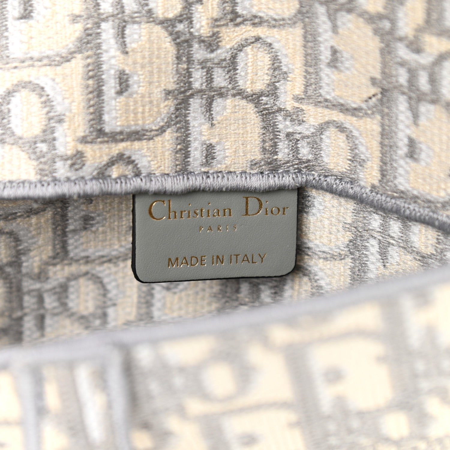Christian Dior Oblique Slim Saddle Pouch Grey 6 of 10