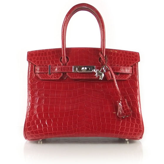 Shiny Niloticus Crocodile Birkin 30 Braise