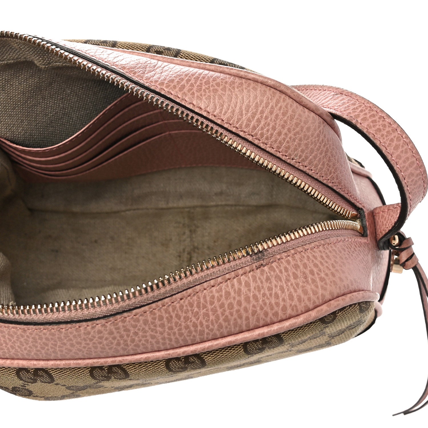 Gucci Monogram Mini Bree Messenger Bag Beige Soft Pink 5 of 18