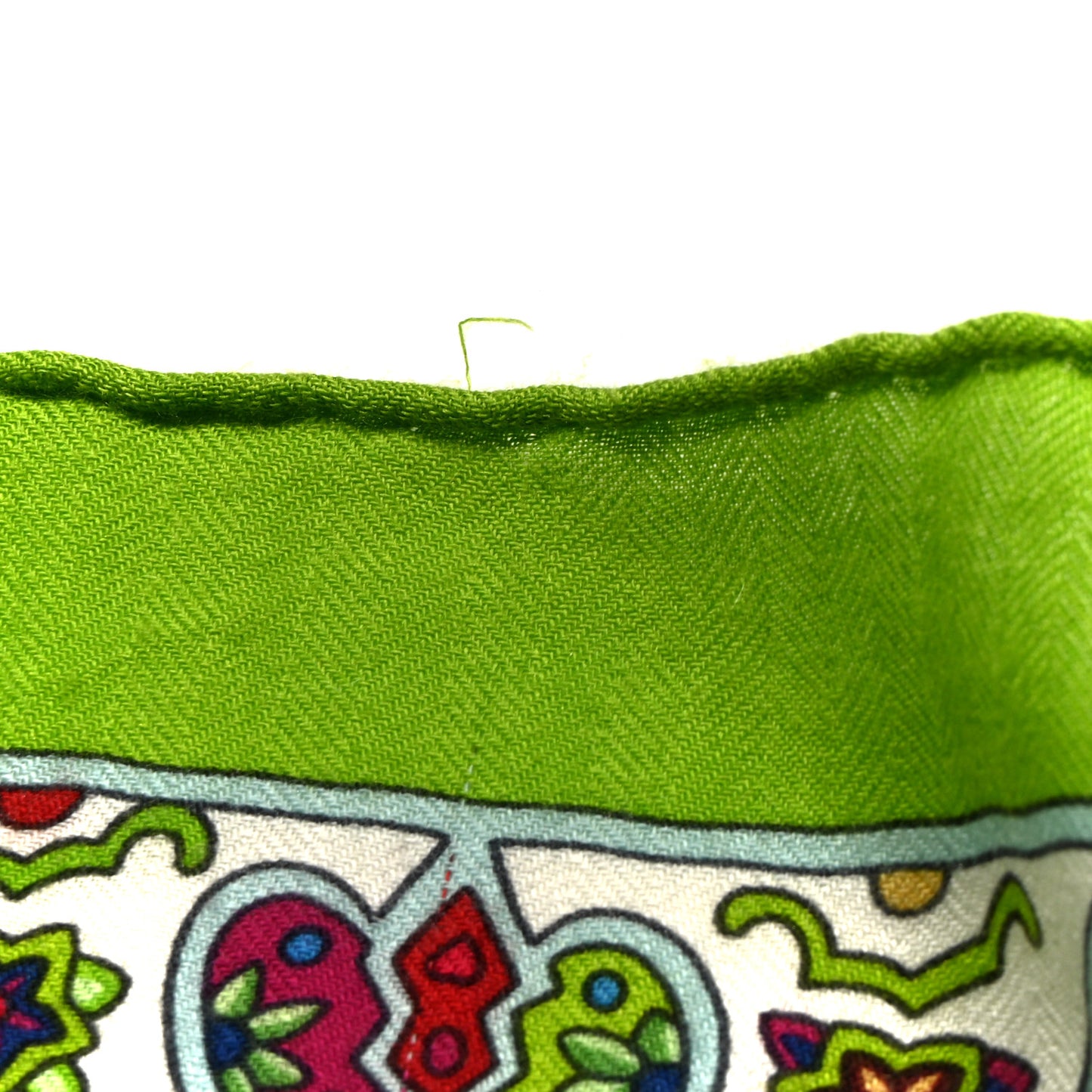 Cashmere Silk Au Pays Des Oiseaux Fleurs Shawl 140