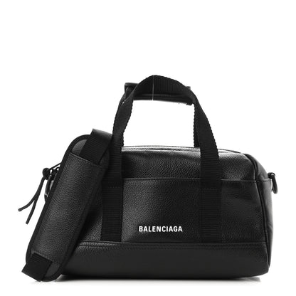 Balenciaga Calfskin Mens Explorer Small Duffle Bag Black 1178516