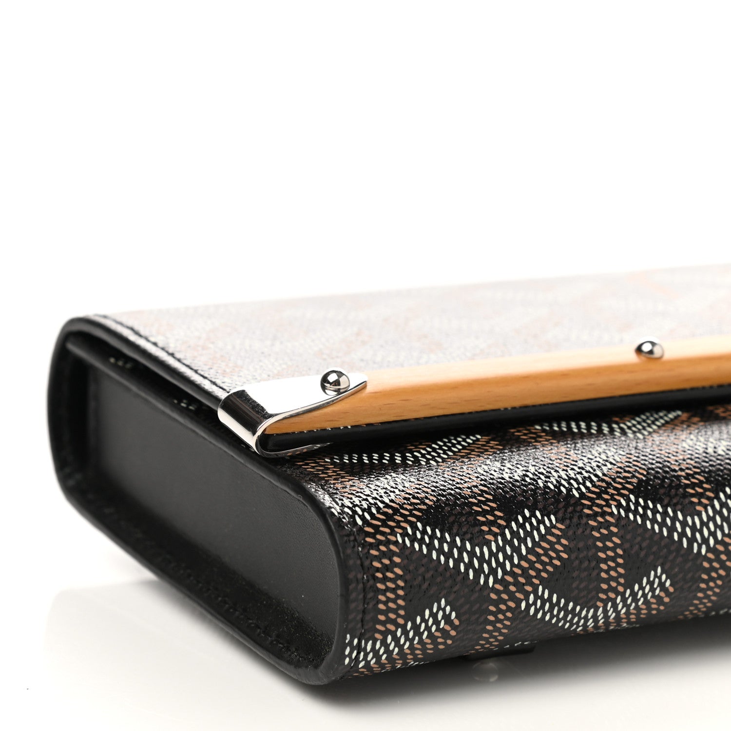 Goyard Goyardine Monte Carlo Bois Clutch Black 6 of 11