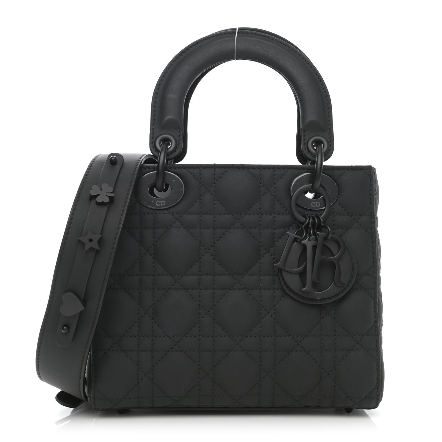 Ultra Matte Calfskin Cannage Small My ABCDior Lady Dior Black