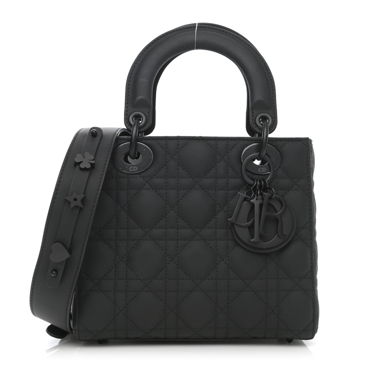 Christian Dior Ultra Matte Calfskin Cannage Small My ABCDior Lady Dior Black 1 of 9