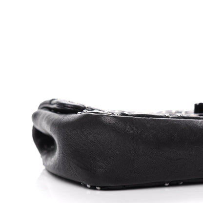 Chanel Washed Lambskin Studded Small Metal Beauty Flap Black 8 of 10