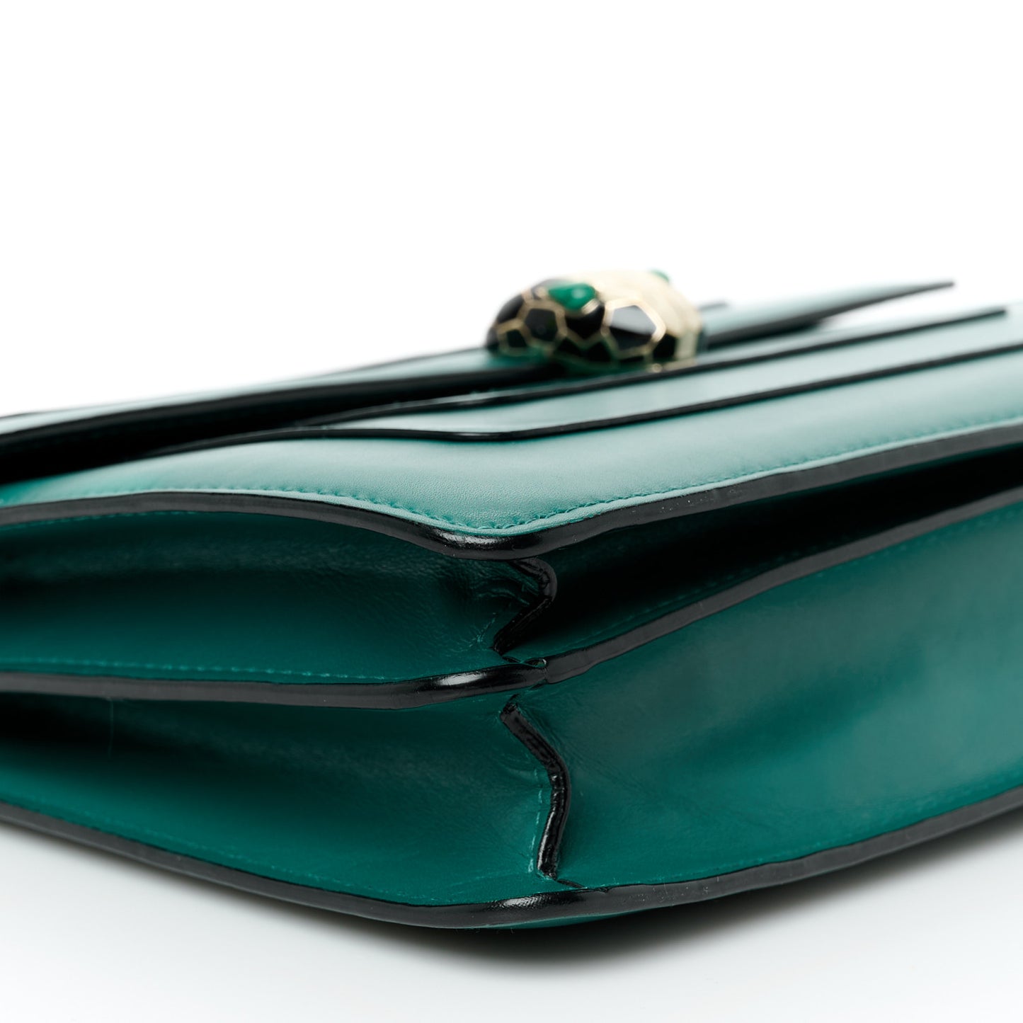 Calfskin Serpenti Forever Shoulder Bag Emerald Green