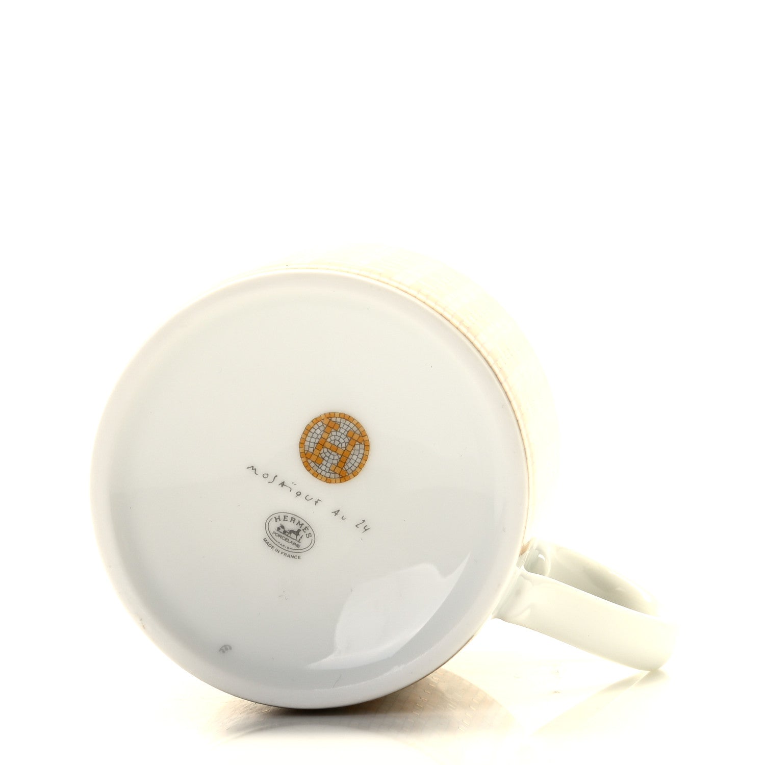 Hermes Porcelain Mosaique au 24 Mug Gold 3 of 4