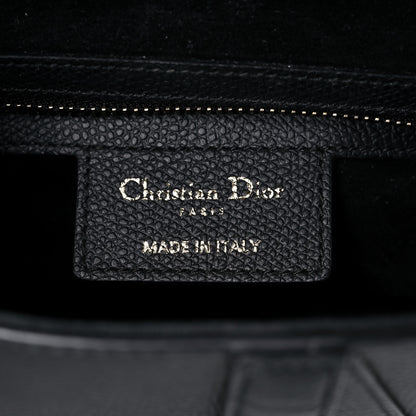 Christian Dior Grained Calfskin Saddle Bag Black 6 of 18