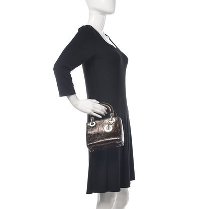 Christian Dior Patent Ultimate Mini Lady Dior Brown 2 of 12