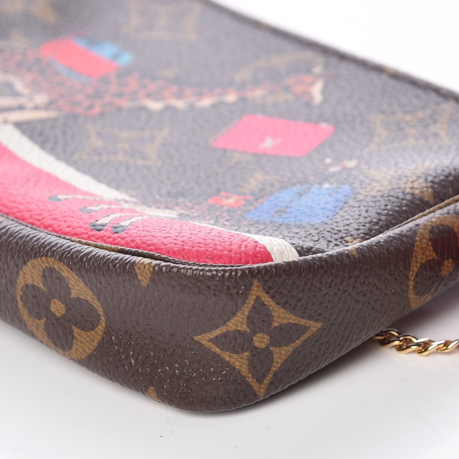 Louis Vuitton Monogram 2017 Christmas Animation Mini Pochette Accessories 9 of 9