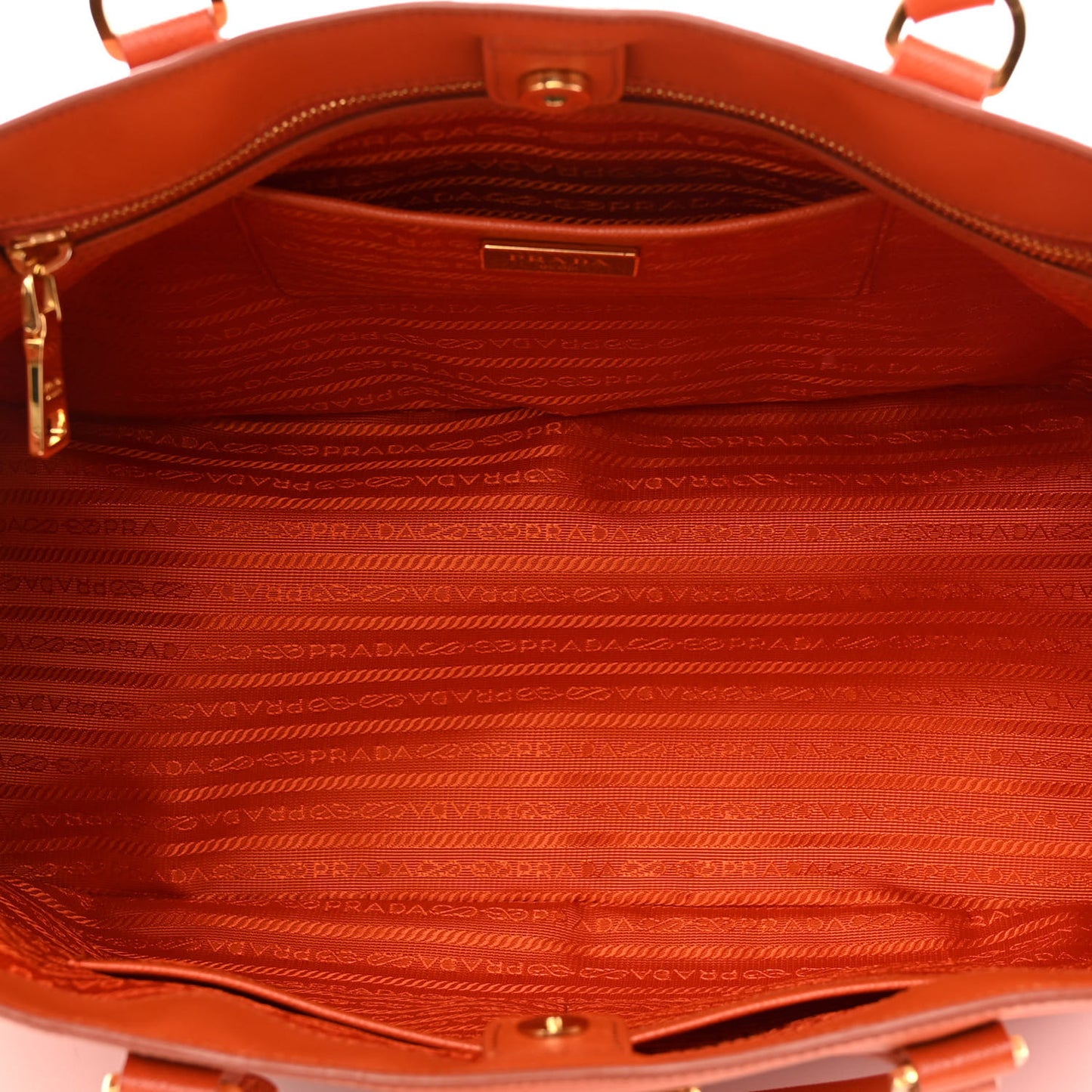 Saffiano Lux Large Tote Papaya