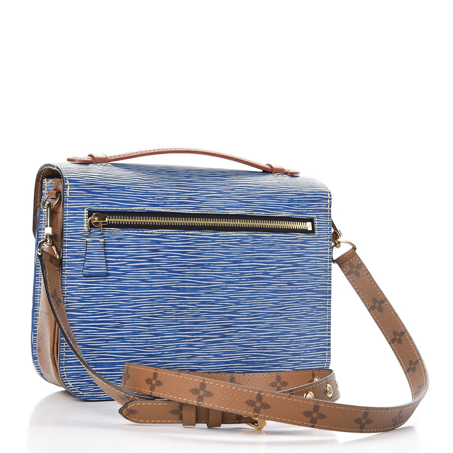 Epi Reverse Monogram Pochette Metis Denim Light