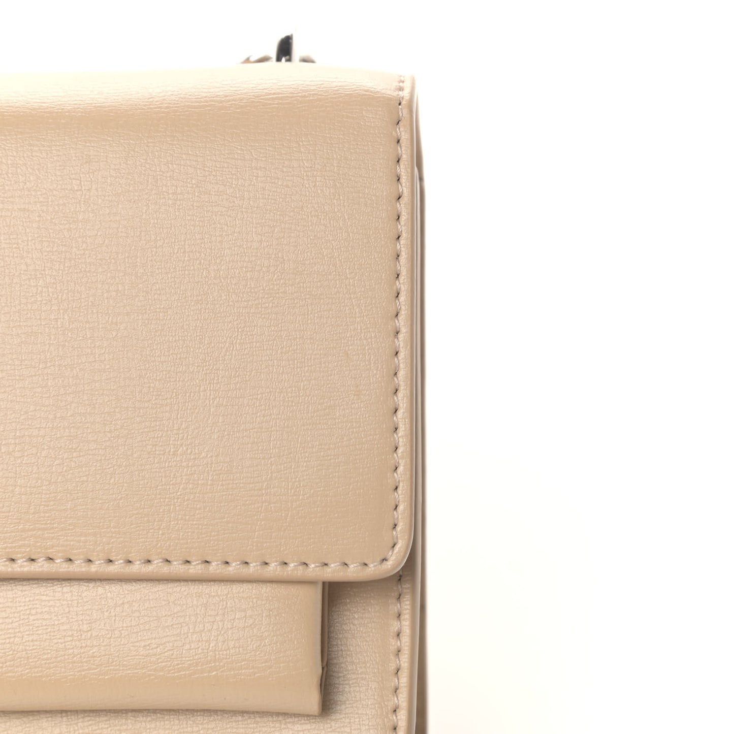 Calfskin Monogram Sunset Chain Wallet Nude Powder