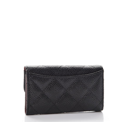 Chanel Caviar Quilted 6 Key Holder Black 3 of 9
