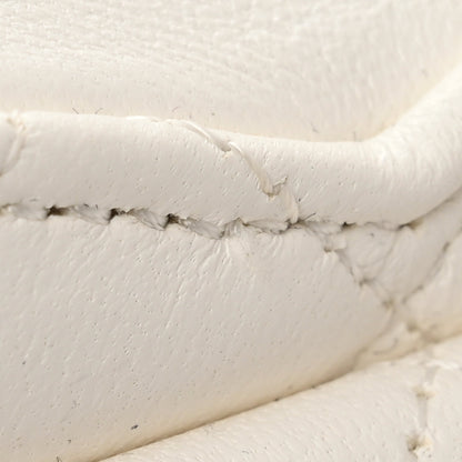 Chanel Lambskin Quilted CC In Love Heart Clutch With Chain White 11 of 11