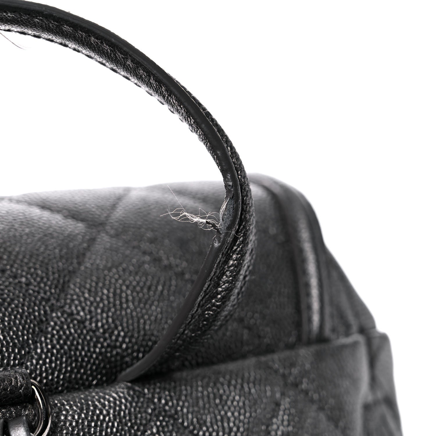 Chanel Metallic Caviar Quilted Filigree Backpack Dark Silver 9 of 11