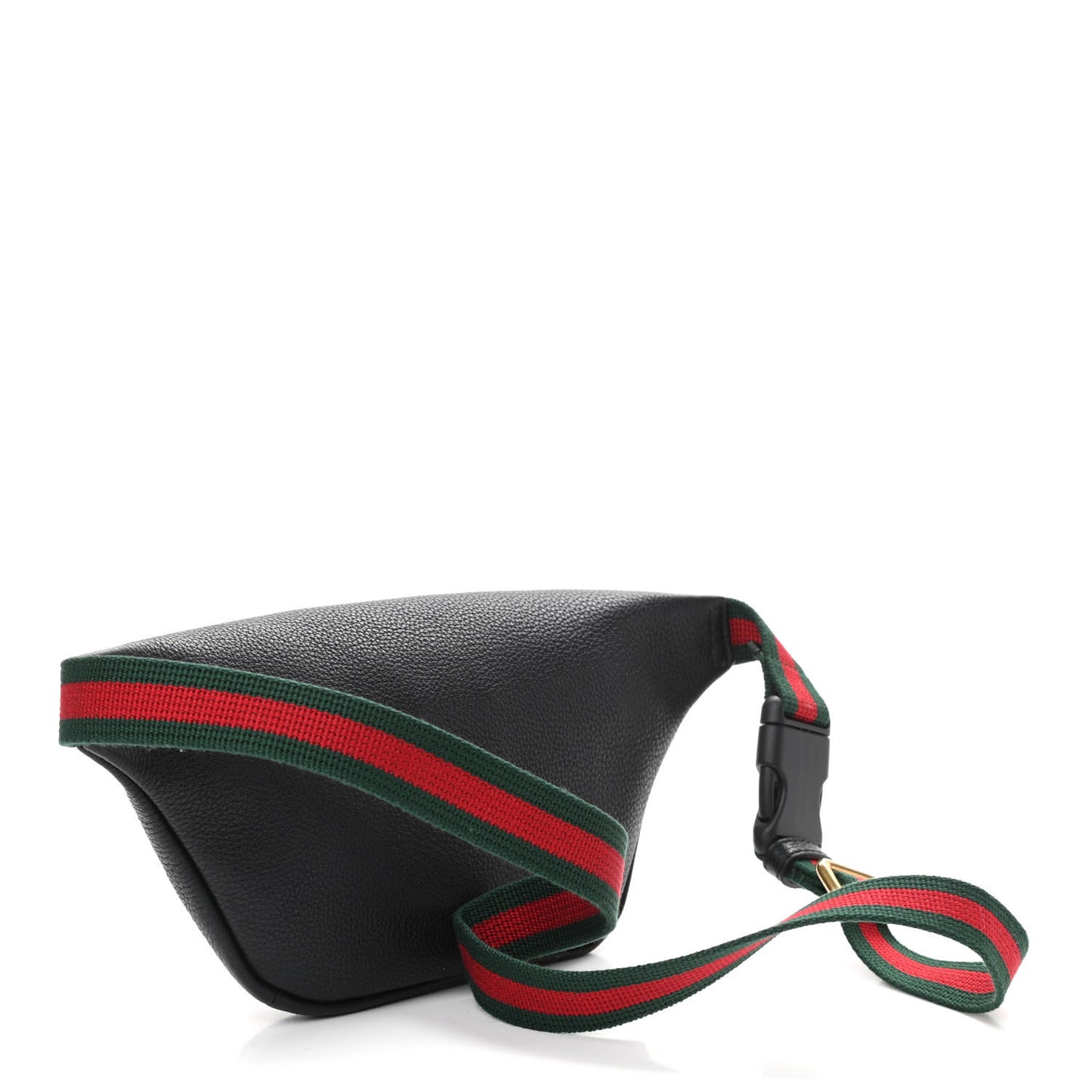 Grained Calfskin Small Logo Belt Bag Black