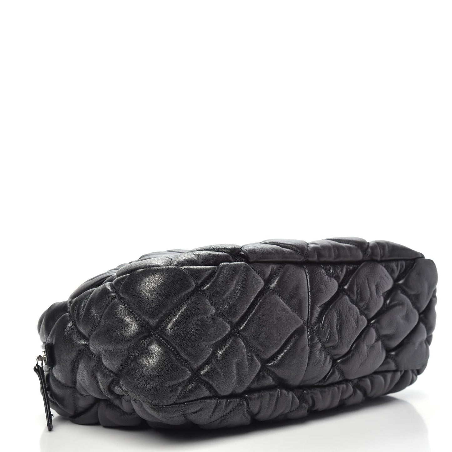 Lambskin Bubble Quilt Camera Case Black