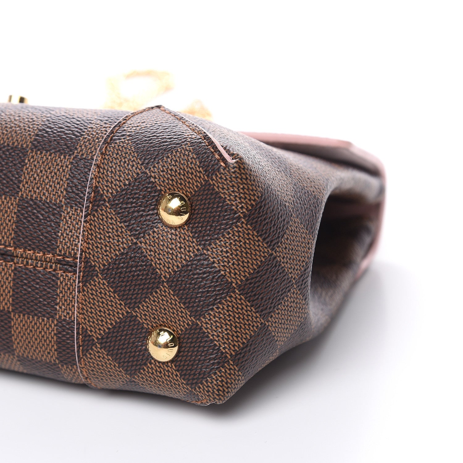 Louis Vuitton Damier Ebene Caissa Clutch Rose Ballerine 8 of 10
