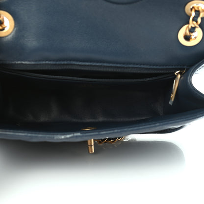 Chanel Caviar Quilted Medium Sweet Classic Flap Navy Blue 4 of 9