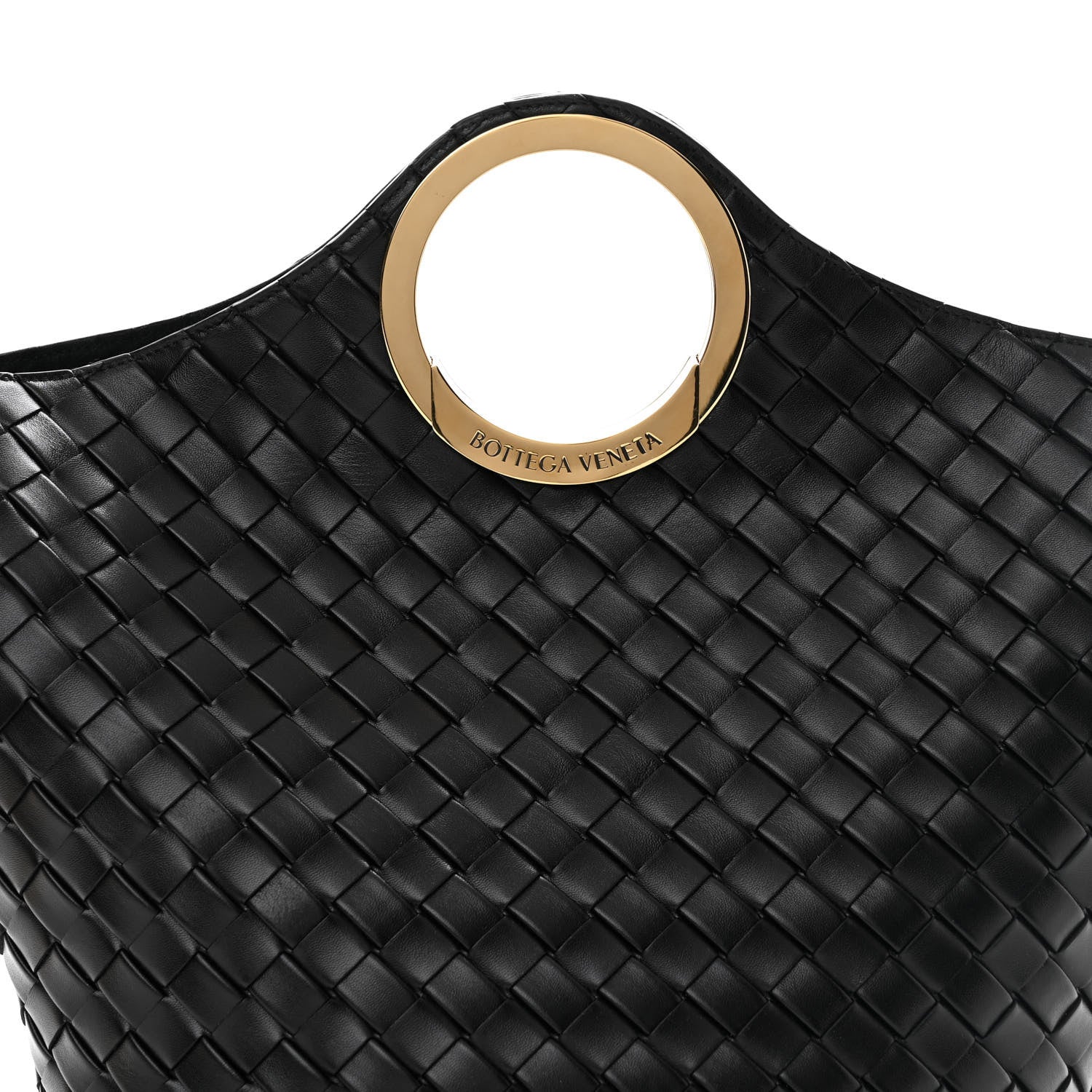 Bottega Veneta Calfskin Intrecciato Picnic Black 9 of 12