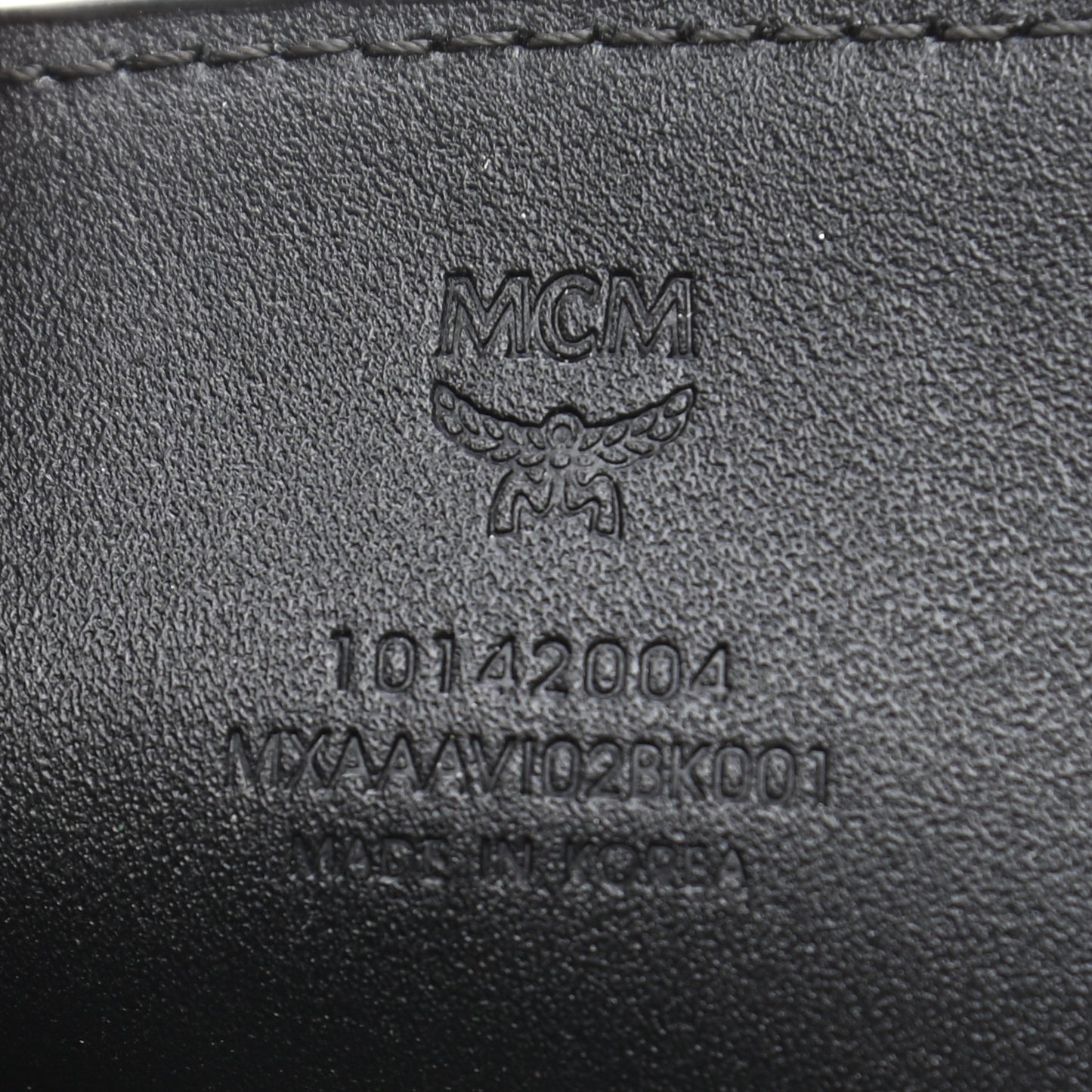 Calfskin Visetos Card Case Black