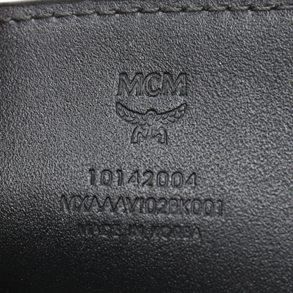 MCM Calfskin Visetos Card Case Black 6 of 6