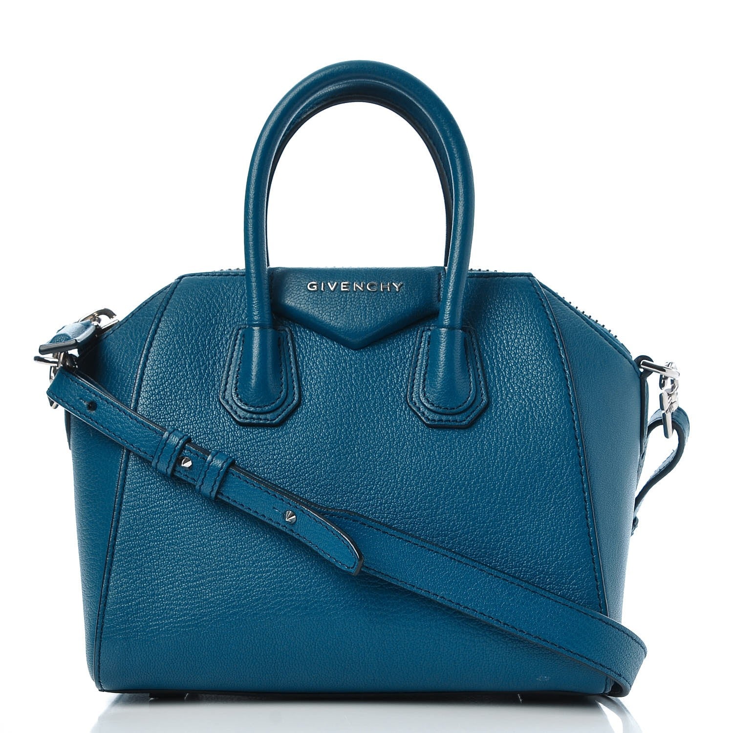 Givenchy Sugar Goatskin Mini Antigona Electric Blue 1 of 7