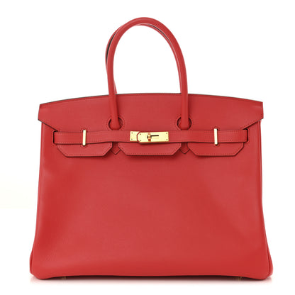 Hermes Epsom Birkin 35 Rouge Tomate 1 of 12