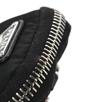 Prada Re-Nylon Triangle Padded Patchwork Shoulder Bag Black 12 of 17