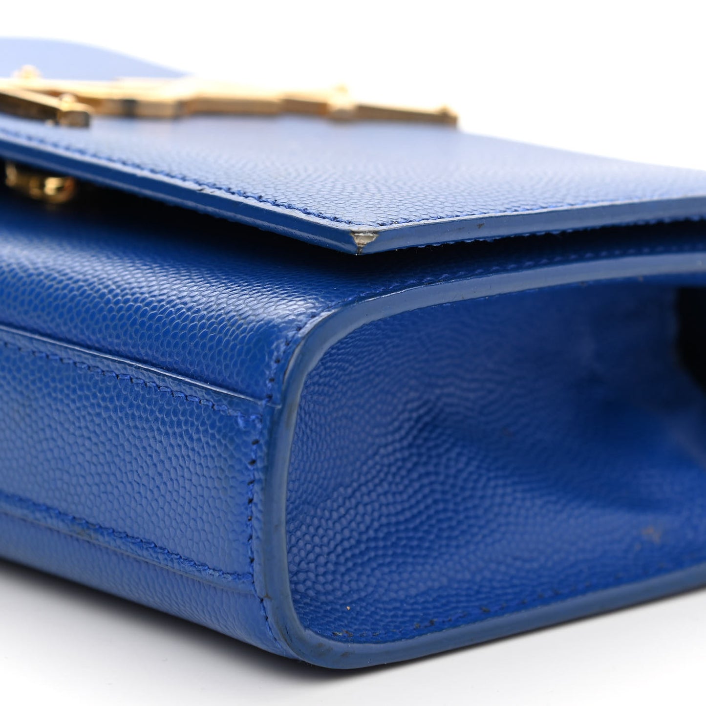 Grain De Poudre Small Classic Monogram Kate Satchel Royal Blue